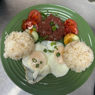 Corned beef silog