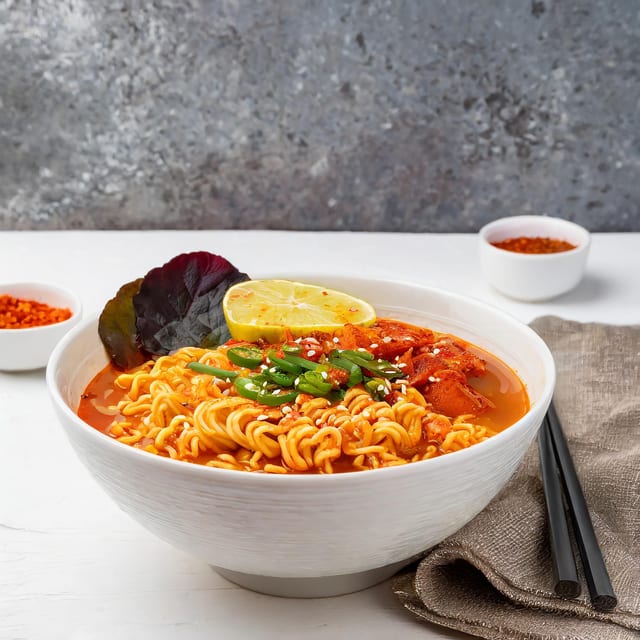 Ramen soup.