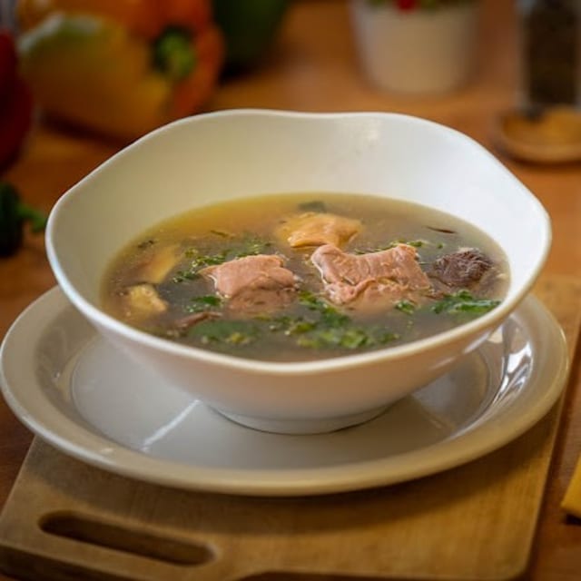 Pork sinigang soup.