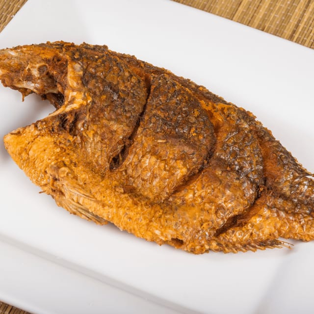 Fried tilapia.